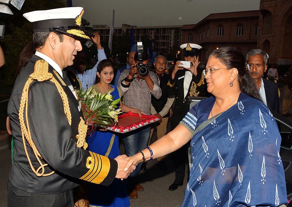CM Vasundhara Raje Praised the Indian Navy Orchestra Performances