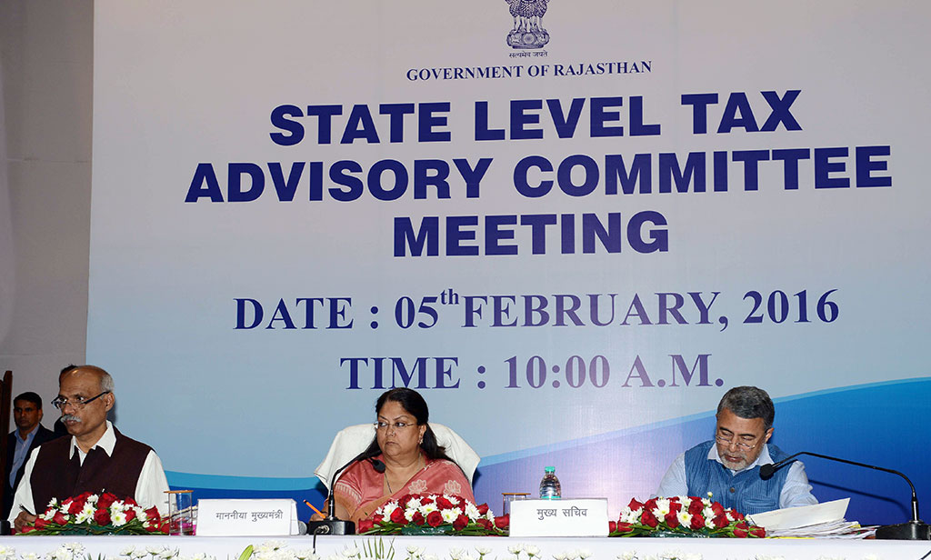 State Tax Advisory Committee meeting - Vasundhara Raje