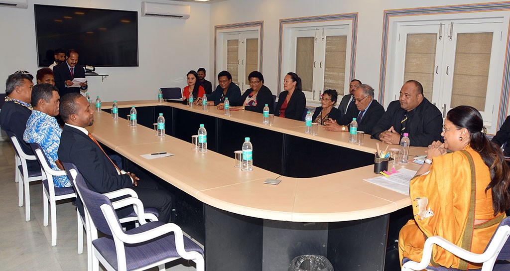 CM Vasundhara Raje met a delegation of the Pacific countries 1