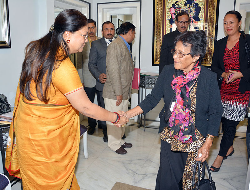 CM Vasundhara Raje met a delegation of the Pacific countries 7
