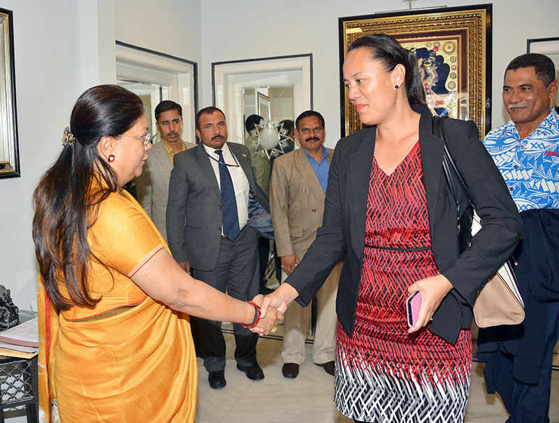 CM Vasundhara Raje met a delegation of the Pacific countries 2