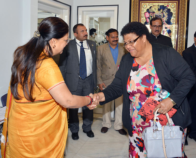 CM Vasundhara Raje met a delegation of the Pacific countries 4