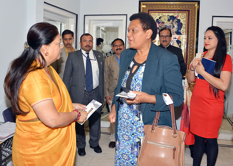 CM Vasundhara Raje met a delegation of the Pacific countries 5
