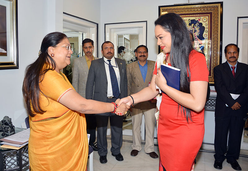 CM Vasundhara Raje met a delegation of the Pacific countries 6