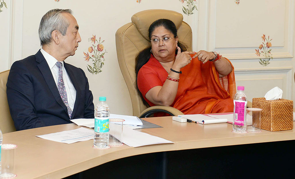 Japanese Ambassador Shri Kenji Hiramatsu called on Chief Minister Smt. Vasundhara Raje