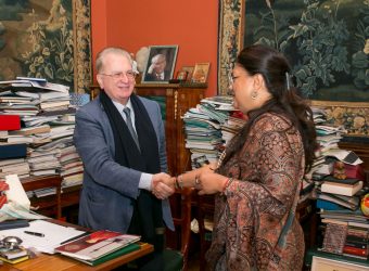 CM Vasundhara Raje met Mikhail Borisovich Piotrovski Director of WRM