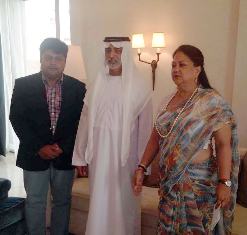 CM Vasundhara Raje also met the UAE Culture Minister