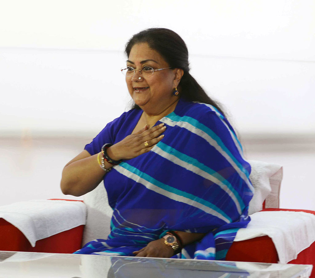CM Vasundhara Raje at Ajmer Visit