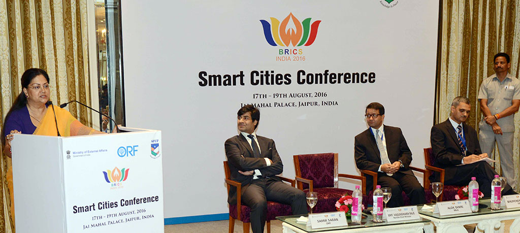 chief minister vasundhara raje brics smart cities conference
