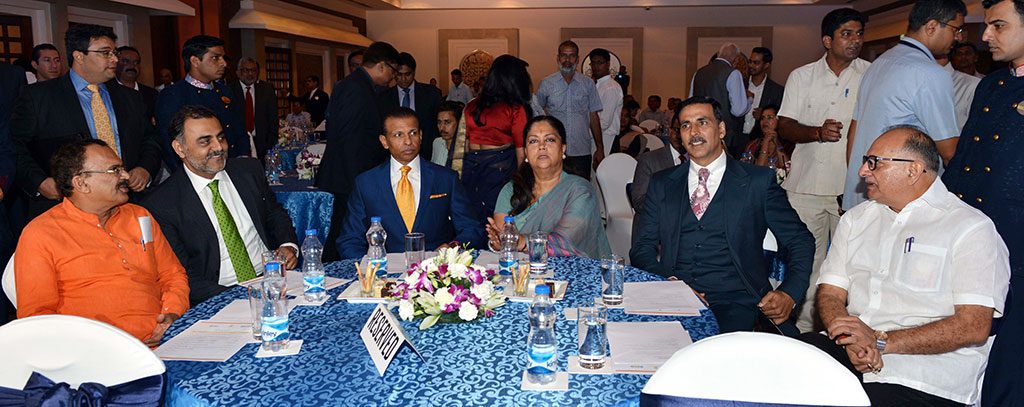 Vasundhara raje Akshay kumar MoU with Gems Academy