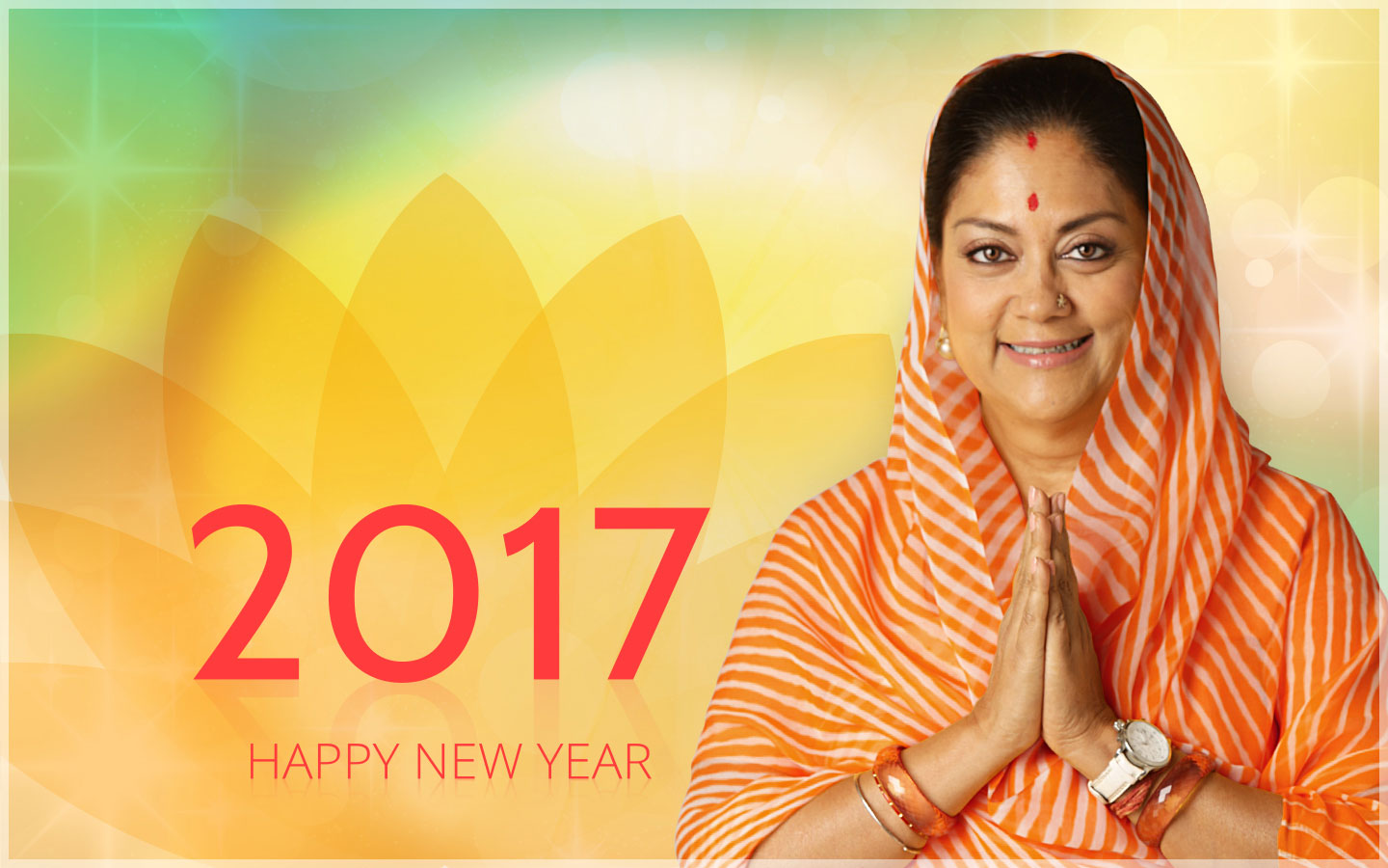 chief minister vasundhara raje happy new year 2017