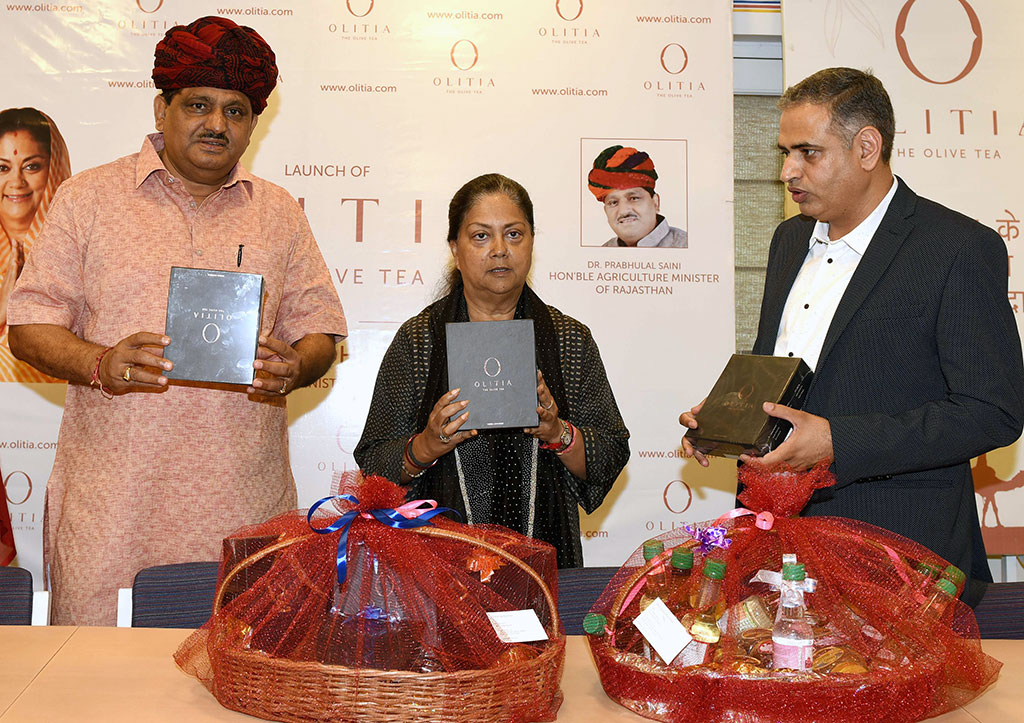 cm launches olive tea grown from rajasthan farms CLP_2700