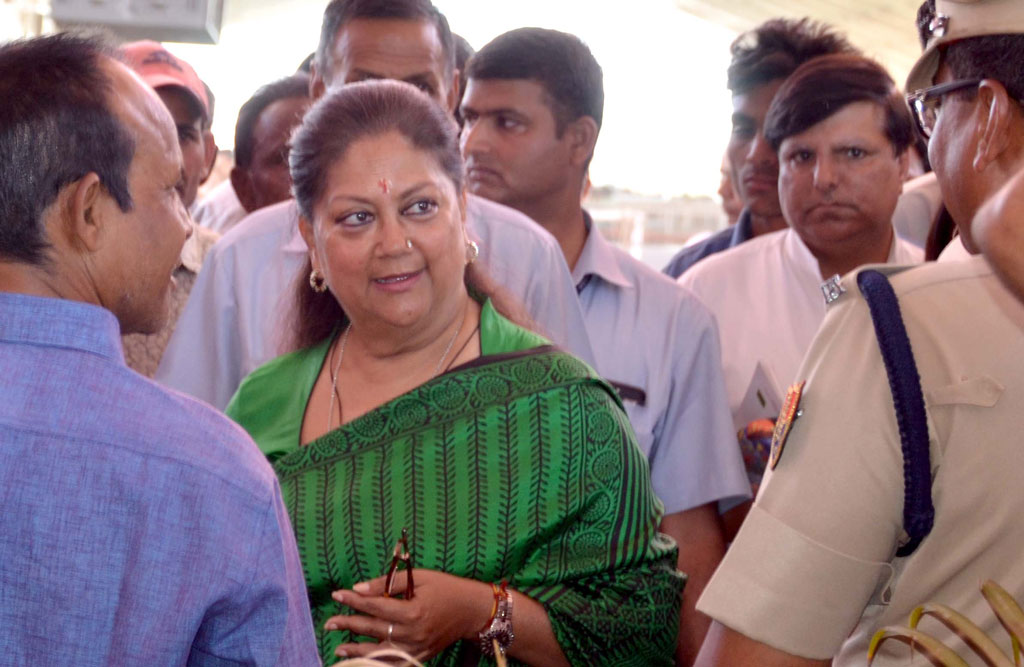 vasundhara raje jhunjunu modi visit preparations DSC_4228