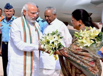 PM modi and CM Vasundhara Raje