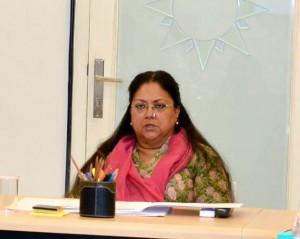 Vasundhara Raje - Mewat, Dang and to plan the development of infrastructure in Magra