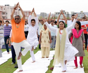 vasundhara raje yoga day 01 21june2016